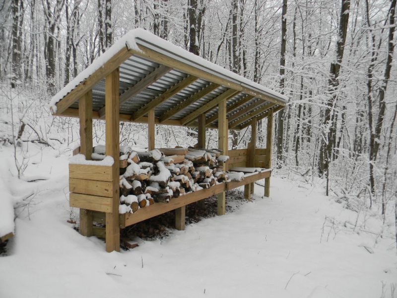 Firewood Shelter - Small Cabin Forum