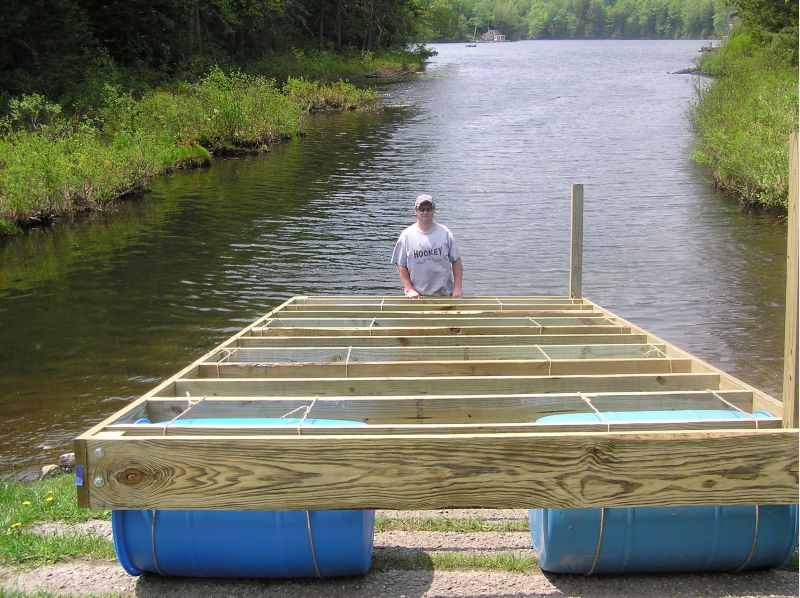 55 Gallon Drum Floating Dock About Dock Photos