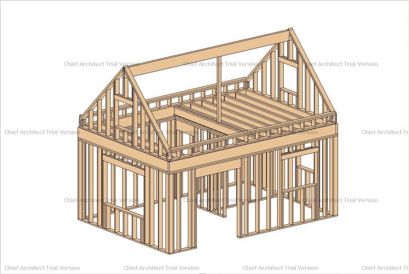 14x16 Cabin | Small House Plans Modern