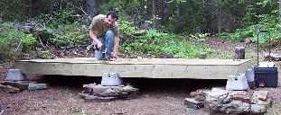 Small Cabin Floor Frame Construction Subfloor Sheeting Picture
