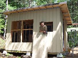 Small Cabin Wooden Frame Completed with Panels Image
