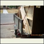 The panels are loaded in the trailer! The panels are loaded in the trailer!