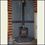 Here is our wood stove.