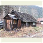 A prospector's cabin two streets over from us.