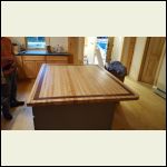 Butcher block counter