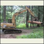 Transporting an old culvert