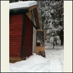 Cabin and Snowshoes