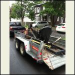 Backhoe on Trailer