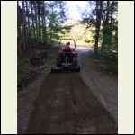 Grading the driveway