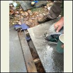 cutting the granite