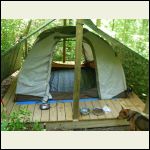 The 10x12 with the tent and tarp