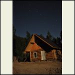 Cool night shot- Big Dipper above cabin
