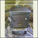 The wood stove