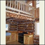 kitchen shelves with chains