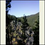 Scenic vista on our hike- well above the cabin site.