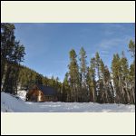 Cabin in the snow