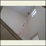tall ceiling in stairwell