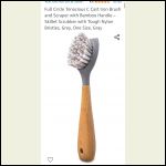 Stiff bristle scrubber