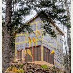 Exterior of Cabin Dried In for Winter!