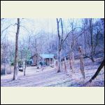 View walking down to the cabin