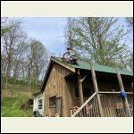 Cutting old metal roof