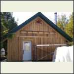 Cabin front - pre-porch Cabin front - pre-porch