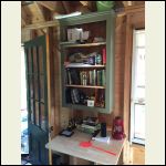 New bookshelf and folding desk