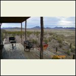 view from main porch..Big Bend Nat Park on horizon