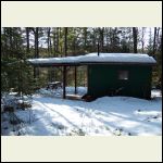 Small Cabin in Winter - Back