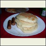 flapjacks and sausage