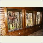Windows installed and walls finished. Windows installed and walls finished.