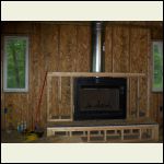 fireplace being framed in fireplace being framed in
