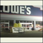 Lowe's didn't open their doors 'till 7:15am