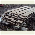 Red Oak Flooring - Stacked for Drying