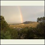 Rainbow leaving the property