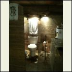 Bathroom with Cedar light