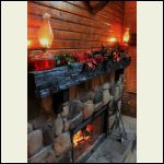 fireplace mantel