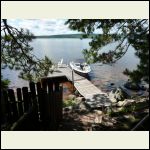 boat at dock out front