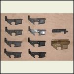 9 NoDak AR receivers and 1 10/22... they had a discount on 10 receivers