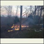 burning off brush pile at future homesite