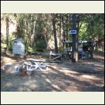 Outhouse and one solar panel