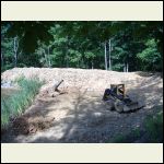 Clearing the pond basin