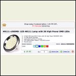 AR111-WW36SMD  If you want to try ONE 12v LED, start with this one. Note it's "warm white".