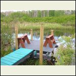 beaver lodge pond dock