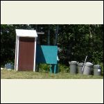 toilet with poo bins