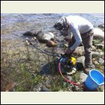 Pumping water from the lake to water tower