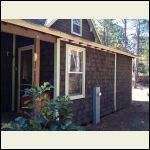 Shingle siding finished