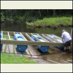 launching the floating dock