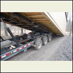 Transverse trailer wheels- a God-send for moving large items
