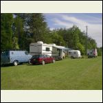 camping in the field